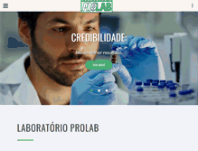 Tablet Screenshot of laboratorioprolab.com.br